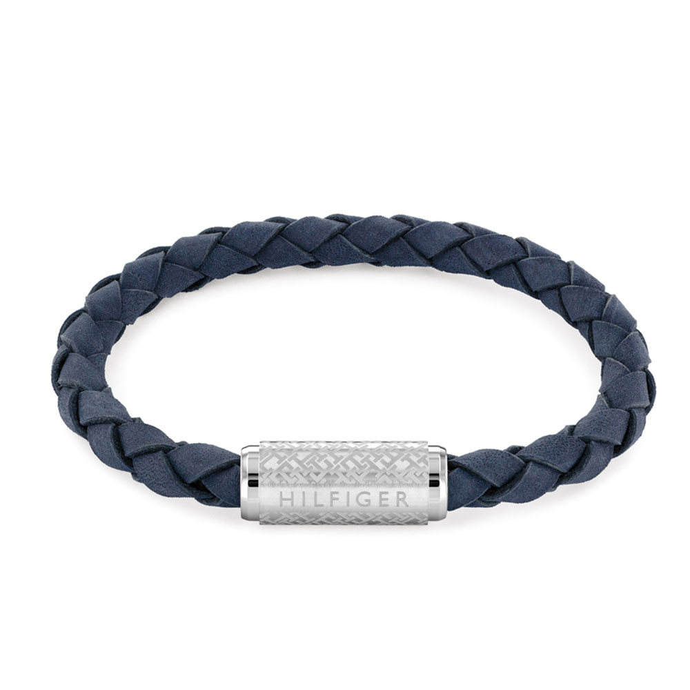 Tommy Hilfiger Mens Stone Beaded Bracelet SilverBlue at John Lewis   Partners